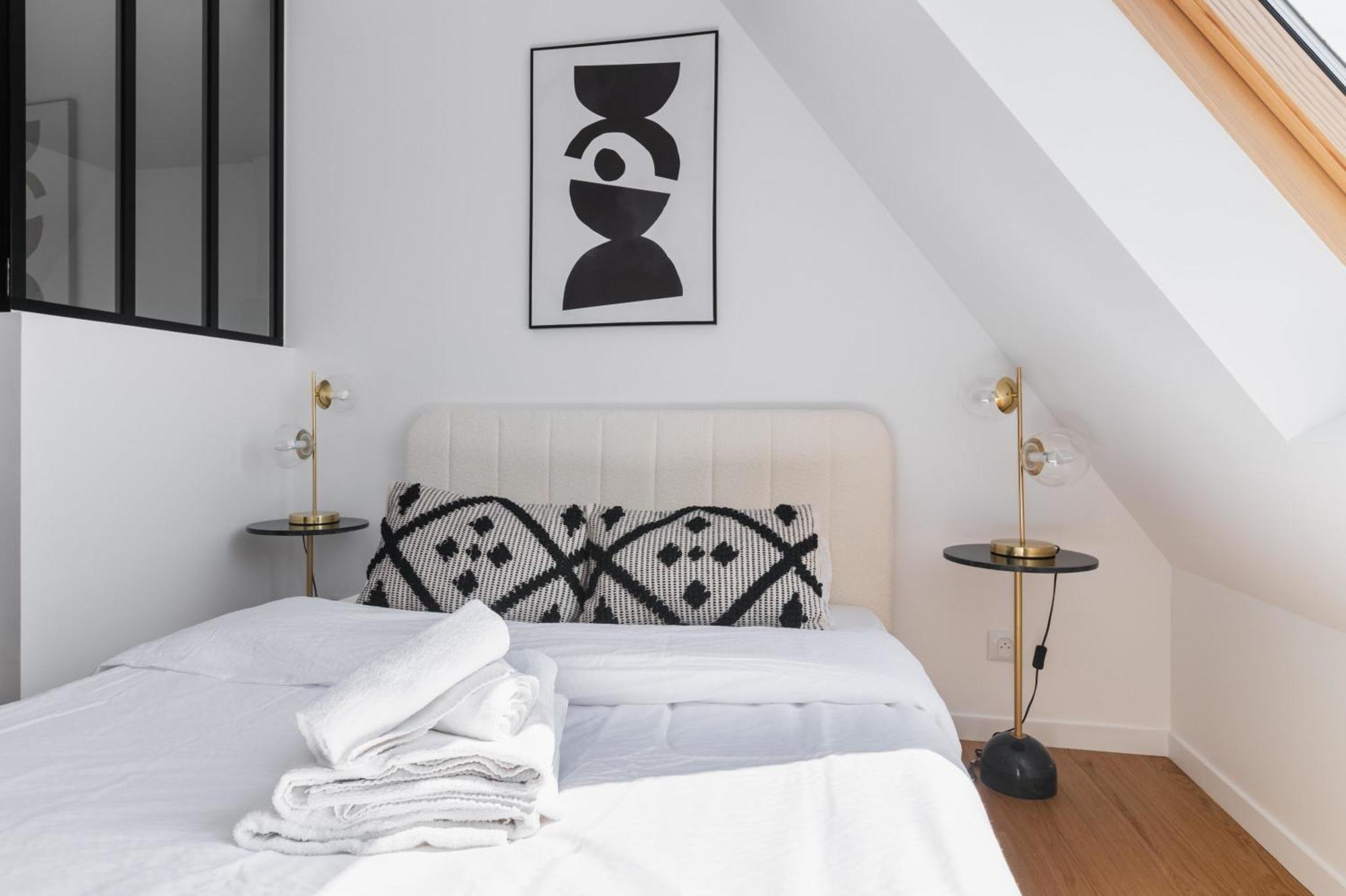 Apartament 2 Pieces Refait A Neuf Dernier Etage - Paris 19 - 4P - Flat-Guest Zewnętrze zdjęcie